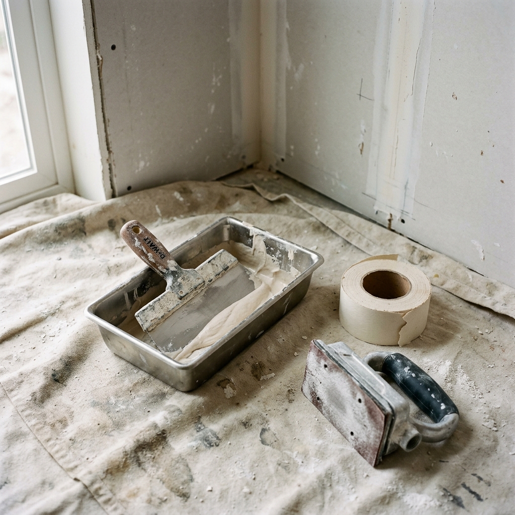 Professional drywall finishing tools